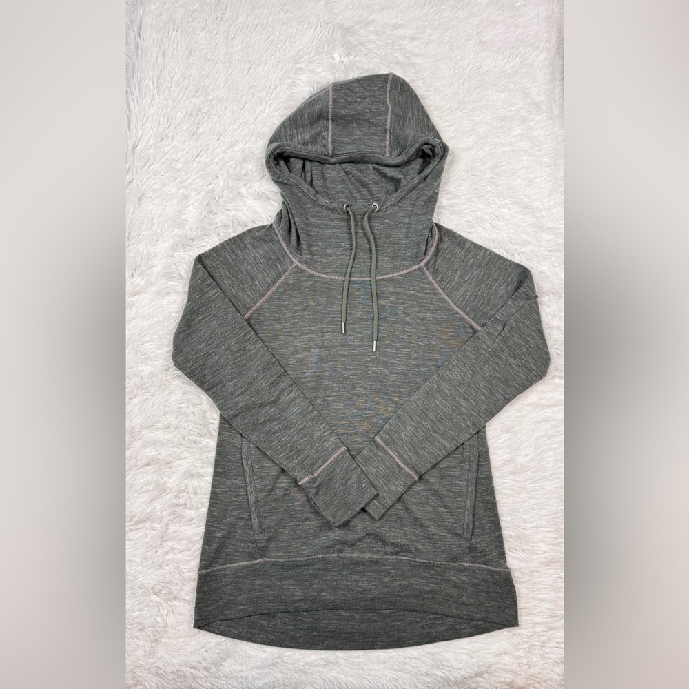 Athleta Uptempo Hoodie Sweatshirt - Grey - Size XS - Extra Small
